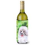 Caroline'S Treasures Medium White Poodle St Patrick'S Decorative Bottle Hugger, 750Ml, Multicolor