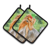 Caroline'S Treasures Yorkshire Terrier Decorated Pot Holder, 7.5H X 7.5W, St Patrick'S Day
