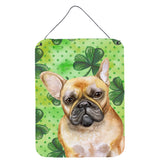 Caroline'S Treasures French Bulldog St Patrick'S Metal Print, 16 X 12, Multicolor