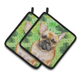 Caroline'S Treasures French Bulldog Decorated Pot Holder, 7.5H X 7.5W, St Patrick'S Day