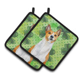 Caroline'S Treasures Basenji Decorated Pot Holder, 7.5H X 7.5W, St Patrick'S Day