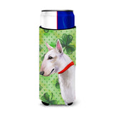Caroline'S Treasures Bull Terrier St Patrick'S Decorative Can Hugger, Slim, Multicolor