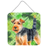 Caroline'S Treasures Welsh Terrier Metal Print, 6H X 6W, St Patrick'S Day