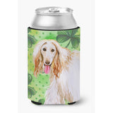 Caroline'S Treasures Afghan Hound St Patrick'S Decorative Can Hugger, Multicolor