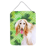 Caroline'S Treasures Afghan Hound St Patrick'S Metal Print, 16 X 12, Multicolor