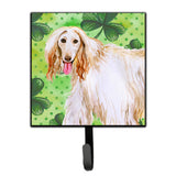 Caroline'S Treasures Afghan Hound St Patrick'S Wall Hook, Small, Multicolor