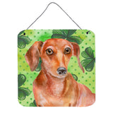 Caroline'S Treasures Red Dachshund Metal Print, 6H X 6W, St Patrick'S Day