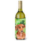 Caroline'S Treasures Red Dachshund St Patrick'S Decorative Bottle Hugger, 750Ml, Multicolor