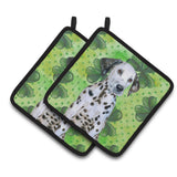 Caroline'S Treasures Dalmatian Puppy Decorated Pot Holder, 7.5H X 7.5W, St Patrick'S Day