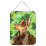 Caroline'S Treasures Doberman Pinscher St Patrick'S Metal Print, 16 X 12, Multicolor