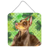 Caroline'S Treasures Doberman Pinscher Metal Print, 6H X 6W, St Patrick'S Day