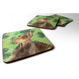 Caroline'S Treasures Doberman Pinscher St Patrick'S Decorative Coasters, Multicolor
