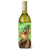 Caroline'S Treasures Doberman Pinscher St Patrick'S Decorative Bottle Hugger, 750Ml, Multicolor