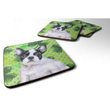 Caroline'S Treasures French Bulldog Black White St Patrick'S Decorative Coasters, Multicolor