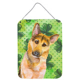 Caroline'S Treasures German Shepherd #2 St Patrick'S Metal Print, 16 X 12, Multicolor