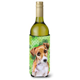 Caroline'S Treasures Jack Russell Terrier #2 St Patrick'S Decorative Bottle Hugger, 750Ml, Multicolor