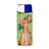 Caroline'S Treasures Pharaoh Hound St Patrick'S Decorative Can Hugger, Slim, Multicolor