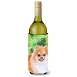 Caroline'S Treasures Pomeranian #2 St Patrick'S Decorative Bottle Hugger, 750Ml, Multicolor