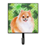Caroline'S Treasures Pomeranian #2 St Patrick'S Wall Hook, Small, Multicolor