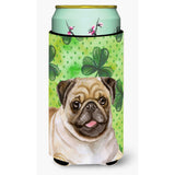 Caroline'S Treasures Fawn Pug St Patrick'S Decorative Can Hugger, Tall Boy, Multicolor