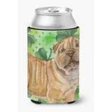 Caroline'S Treasures Shar Pei Puppy St Patrick'S Decorative Can Hugger, Multicolor