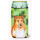 Caroline'S Treasures Sheltie St Patrick'S Decorative Can Hugger, Tall Boy, Multicolor