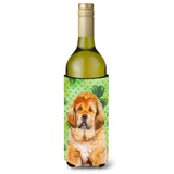 Caroline'S Treasures Tibetan Mastiff St Patrick'S Decorative Bottle Hugger, 750Ml, Multicolor