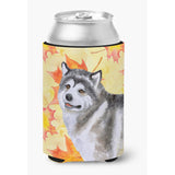 Caroline'S Treasures Alaskan Malamute Fall Decorative Can Hugger, Multicolor