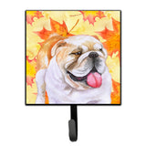 Caroline'S Treasures English Bulldog Fall Wall Hook, Small, Multicolor
