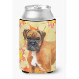 Caroline'S Treasures German Boxer Fall Decorative Can Hugger, Multicolor