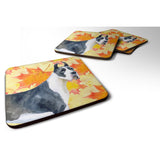 Caroline'S Treasures Harlequin Dane Fall Decorative Coasters, Multicolor