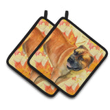 Caroline'S Treasures Boerboel Mastiff Decorated Pot Holder, 7.5H X 7.5W, Fall Leaves