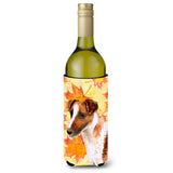 Caroline'S Treasures Smooth Fox Terrier Fall Decorative Bottle Hugger, 750Ml, Multicolor