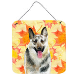 Caroline'S Treasures East-European Shepherd Metal Print, 6H X 6W, Fall Leaves