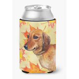 Caroline'S Treasures Dachshund Fall Decorative Can Hugger, Multicolor