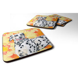 Caroline'S Treasures Dalmatian Fall Decorative Coasters, Multicolor