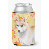 Caroline'S Treasures Siberian Husky Fall Decorative Can Hugger, Multicolor