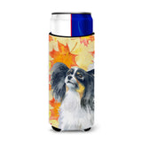 Caroline'S Treasures Papillon Fall Decorative Can Hugger, Slim, Multicolor
