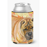 Caroline'S Treasures Shar Pei Fall Decorative Can Hugger, Multicolor