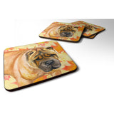 Caroline'S Treasures Shar Pei Fall Decorative Coasters, Multicolor