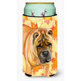 Caroline'S Treasures Shar Pei Fall Decorative Can Hugger, Tall Boy, Multicolor