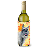 Caroline'S Treasures Schnauzer Fall Decorative Bottle Hugger, 750Ml, Multicolor