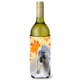 Caroline'S Treasures Shih Tzu Fall Decorative Bottle Hugger, 750Ml, Multicolor