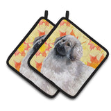 Caroline'S Treasures Moscow Watchdog Decorated Pot Holder, 7.5H X 7.5W, Fall Leaves