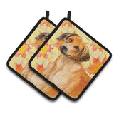 Caroline'S Treasures Rhodesian Ridgeback Decorated Pot Holder, 7.5H X 7.5W, Fall Leaves