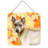 Caroline'S Treasures Thai Ridgeback Metal Print, 6H X 6W, Fall Leaves