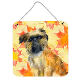 Caroline'S Treasures Brussels Griffon Metal Print, 6H X 6W, Fall Leaves
