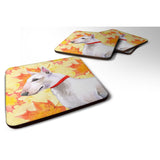 Caroline'S Treasures Bull Terrier Fall Decorative Coasters, Multicolor