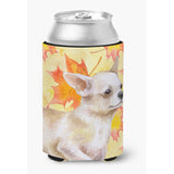 Caroline'S Treasures Chihuahua Leg Up Fall Decorative Can Hugger, Multicolor