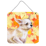 Caroline'S Treasures Chihuahua Leg Metal Print, 6H X 6W, Fall Leaves